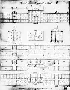 Planritning 1848, Lasarettet i Lund